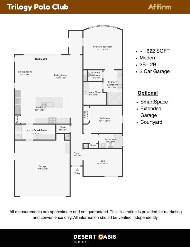 Affirm Floor Plan - Trilogy Polo Club, CA