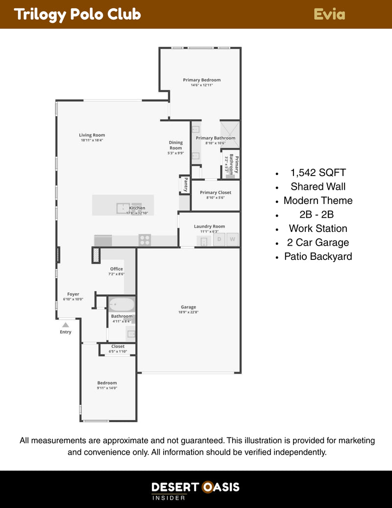 Evia Floor Plan - Trilogy Polo Club, CA