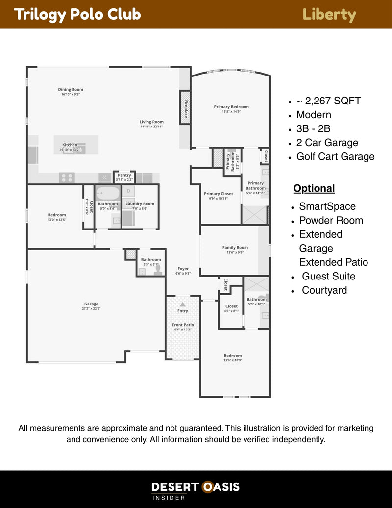 Liberty Floor Plan - Trilogy Polo Club, CA