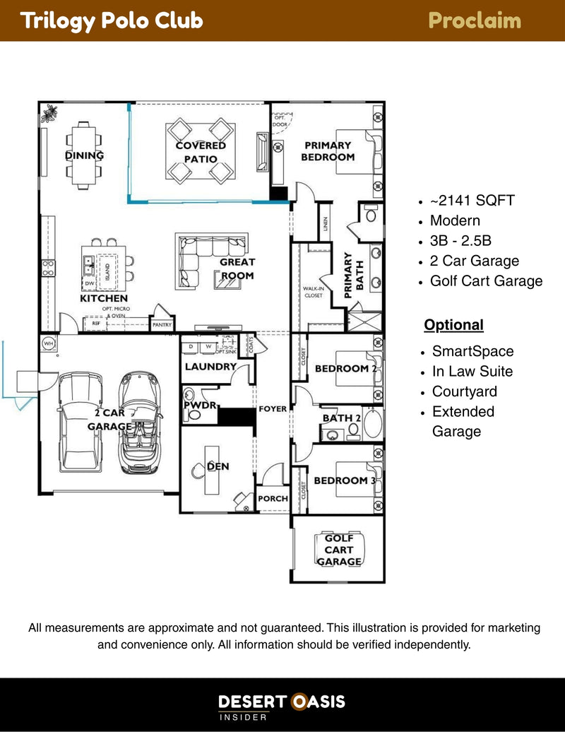 Proclaim Floor Plan - Trilogy Polo Club, CA
