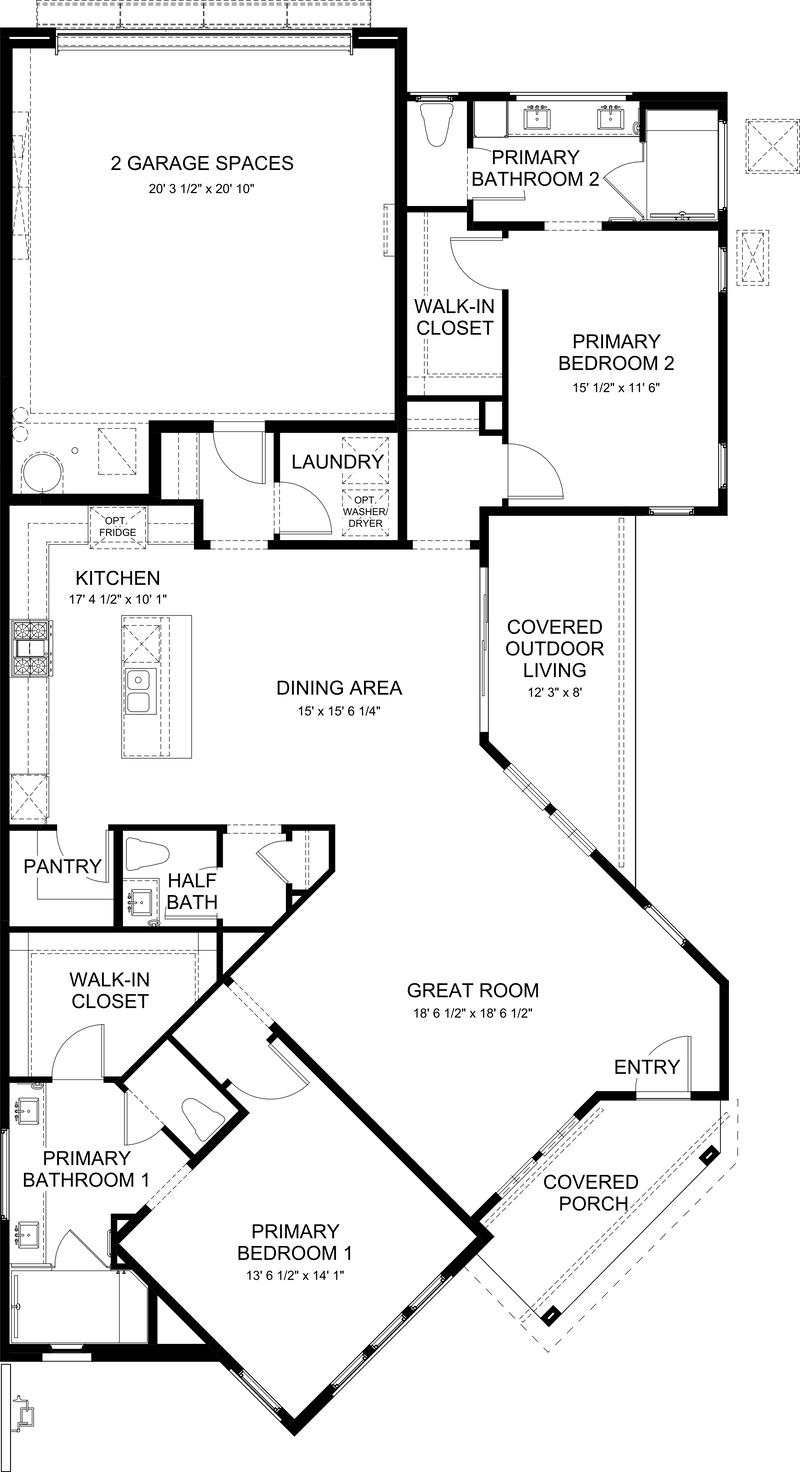 Tapestry floor plan at Cotino, Rancho Mirage — first floor, official architectural drawing