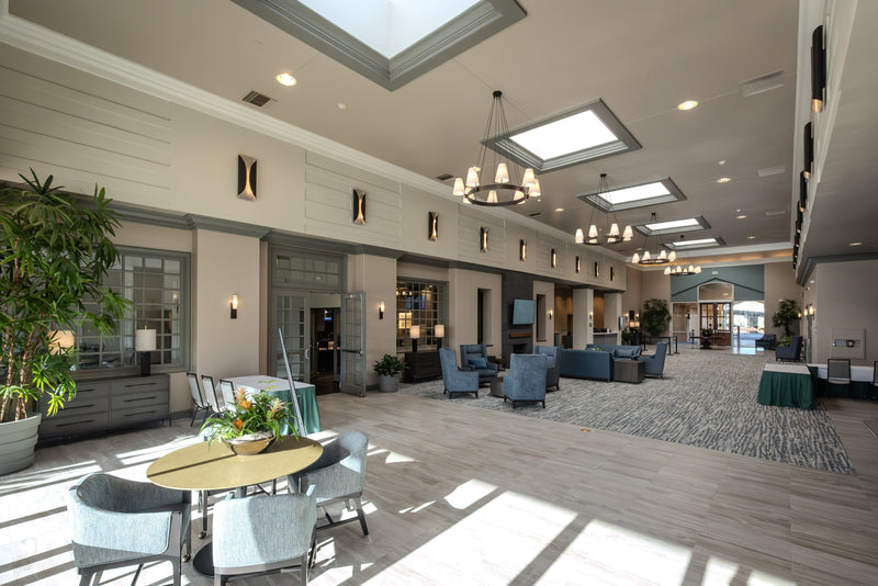 front lobby of the mountain view clubhouse