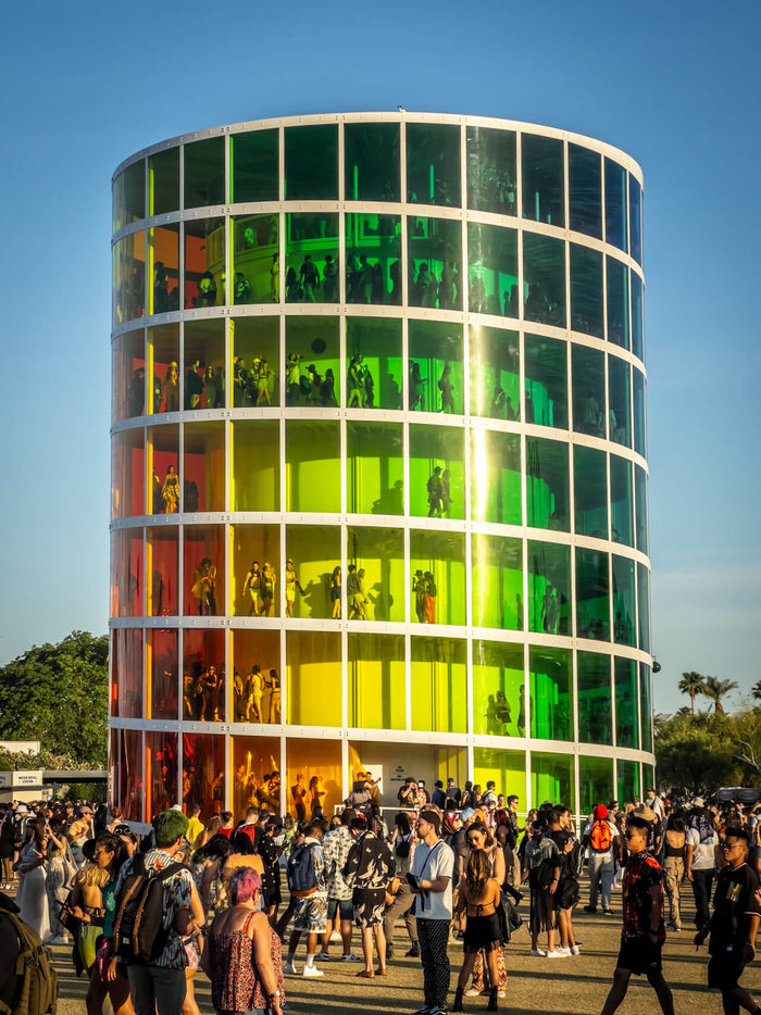 Spectra tower at Coachella Music Festival