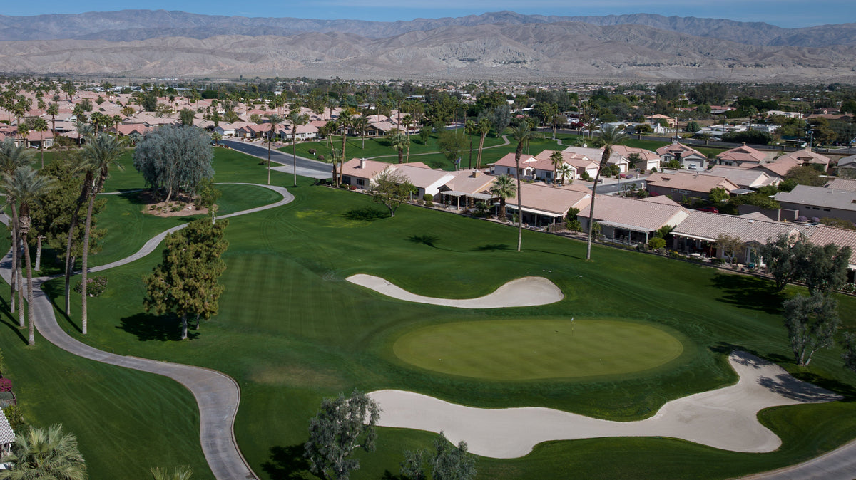 Santa Rosa Golf Course at Sun City Palm Desert with mountain views