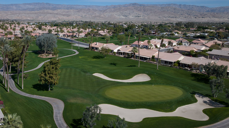 Santa Rosa Golf Course at Sun City Palm Desert with mountain views