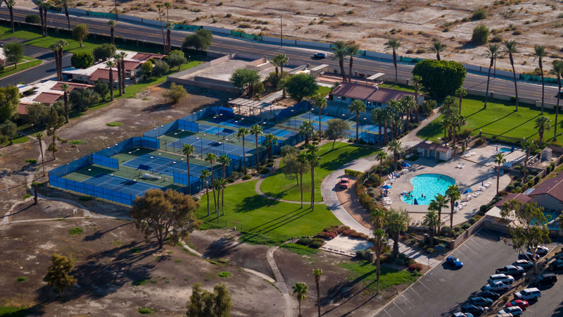 Indian Palms Lifestyle Center pool and recreation courts