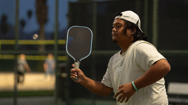 Michael Cabacungan playing pickleball