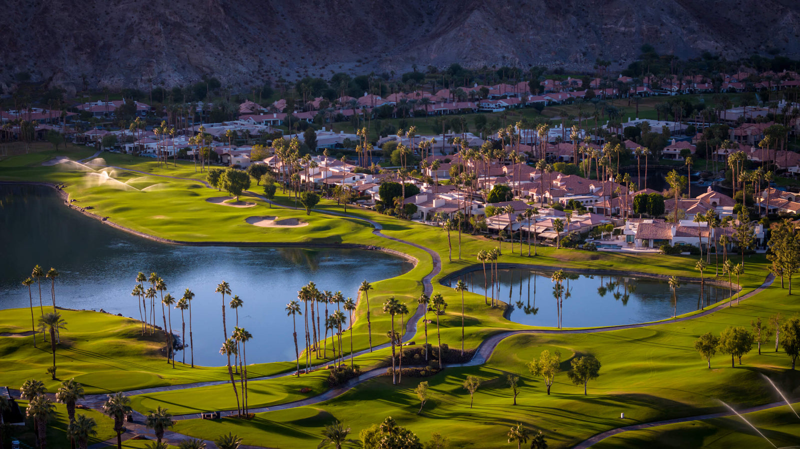 pga west golf course at sundown