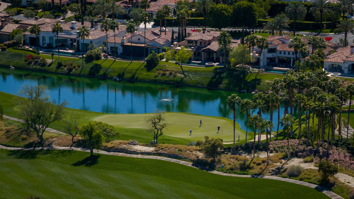 the hideaway la quinta ca large homes over looking a lake and golf