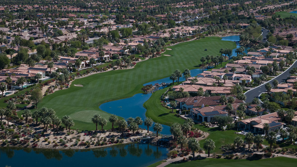 Toscana homes beside fairways and lakes in Indian Wells. Photograph by Mark Miller, March 12, 2026.