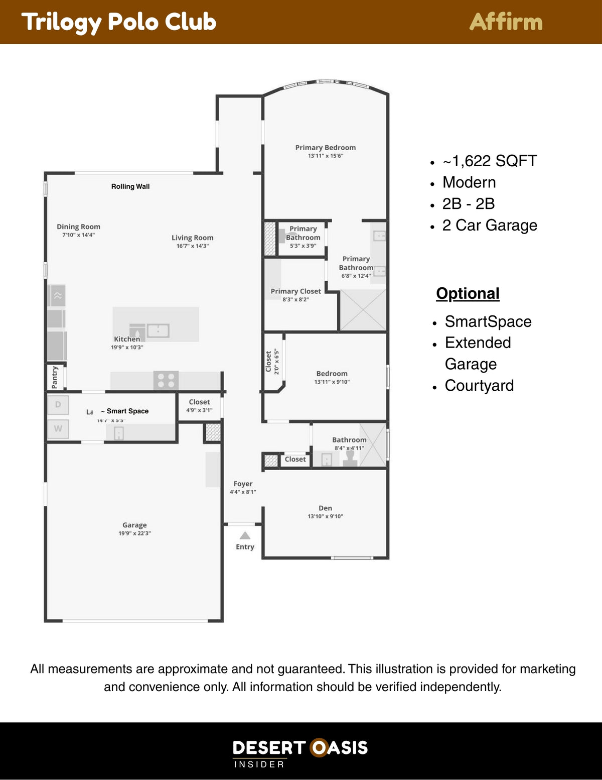 Affirm Floor Plan - Trilogy Polo Club, CA