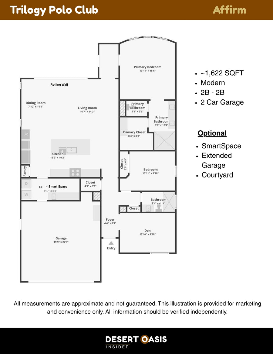 Affirm Floor Plan - Trilogy Polo Club, CA