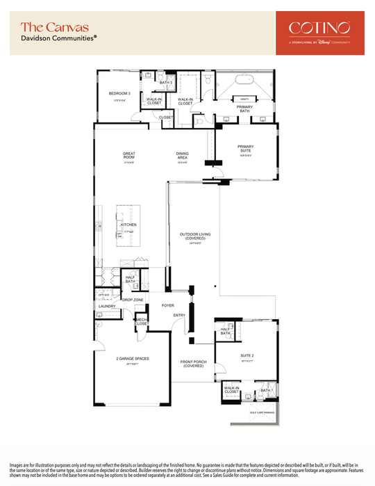 Canvas Floor Plan | Cotino, Rancho Mirage CA (Disney)