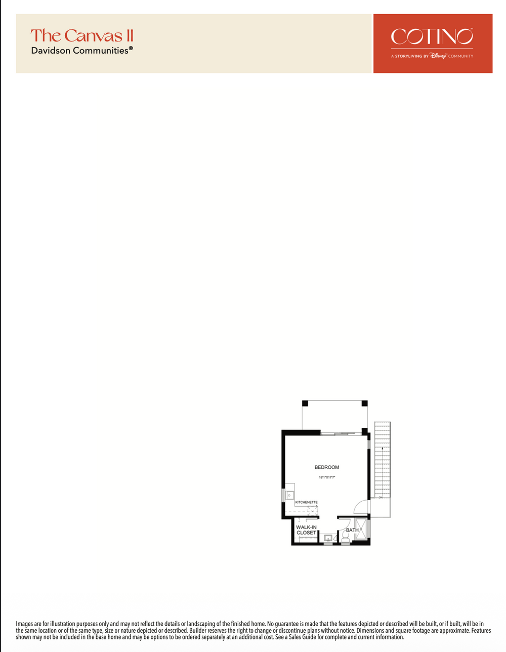 Canvas II Floor Plan | Cotino, Rancho Mirage CA (Disney)