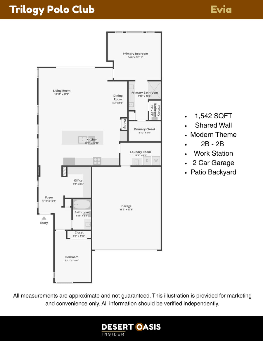 Evia Floor Plan - Trilogy Polo Club, CA