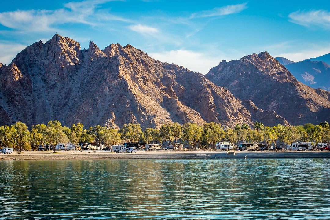 Lake Cahuilla, View of Coral Mountain.