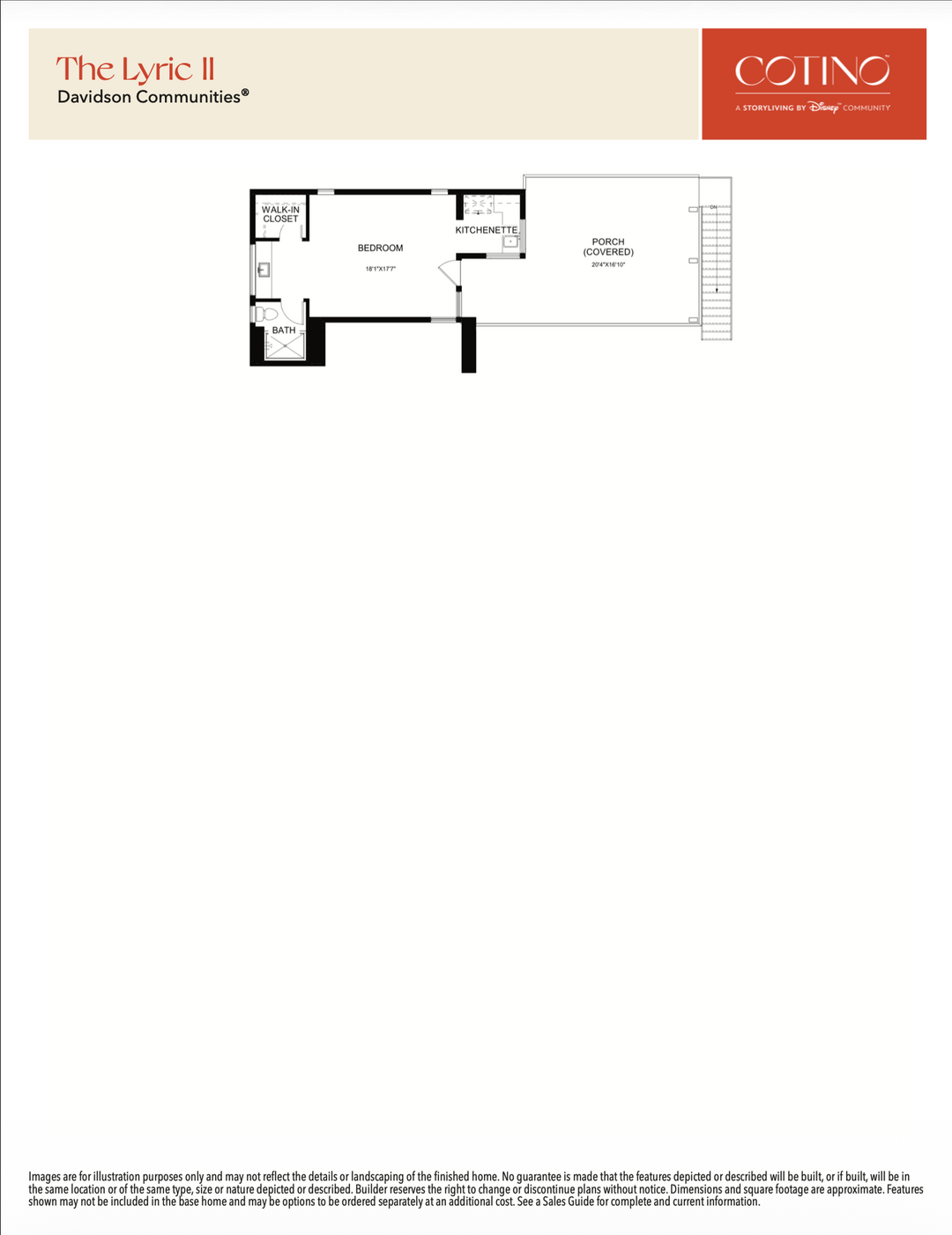 Lyric II Floor Plan | Cotino, Rancho Mirage CA (Disney)