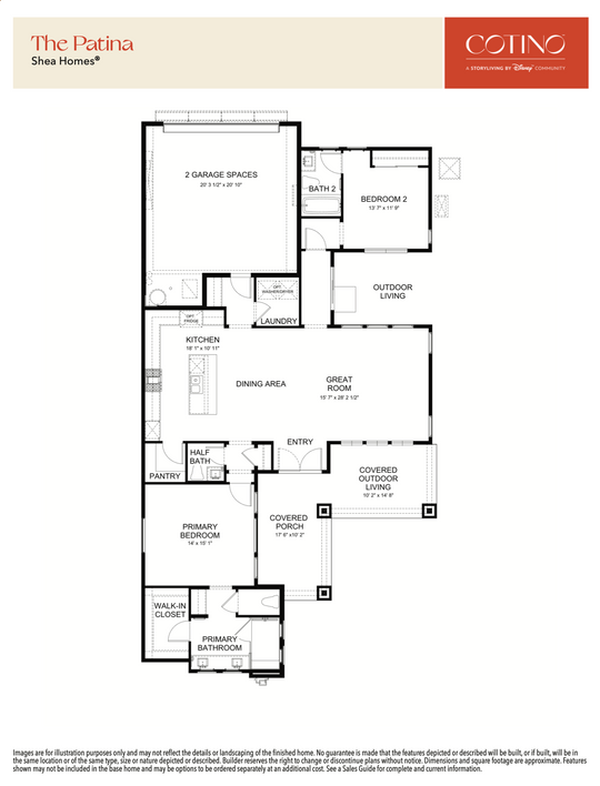 Patina Floor Plan | Cotino, Rancho Mirage CA (Disney)