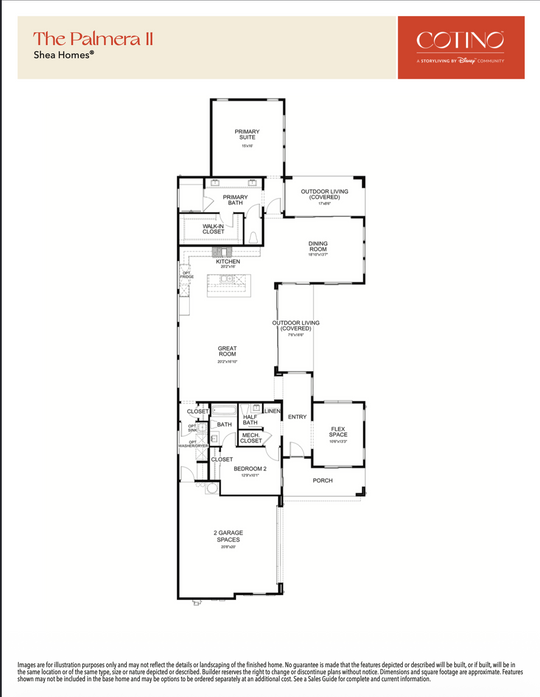 Palmera II Floor Plan | Cotino, Rancho Mirage CA (Disney)