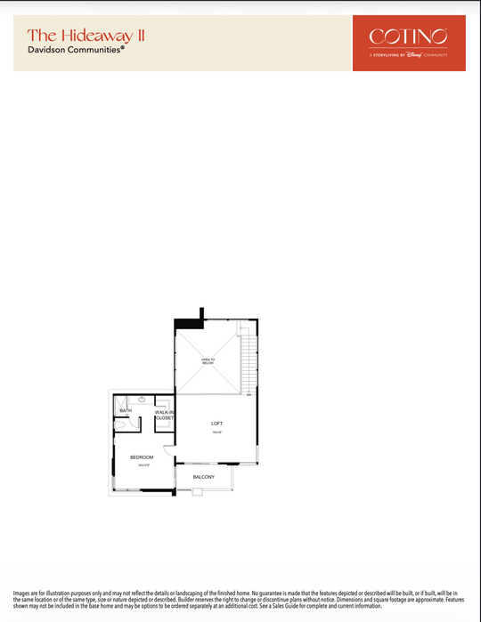 Hideaway II Floor Plan | Cotino, Rancho Mirage CA (Disney)