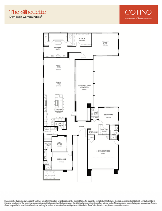 Silhouette Floor Plan | Cotino, Rancho Mirage CA (Disney)
