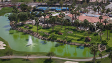 Montecito Clubhouse putting area with lake