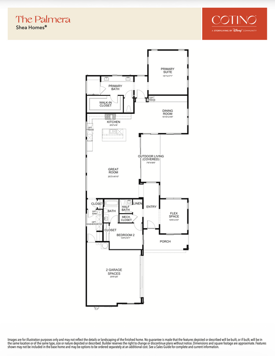 Palmera Floor Plan | Cotino, Rancho Mirage CA (Disney)