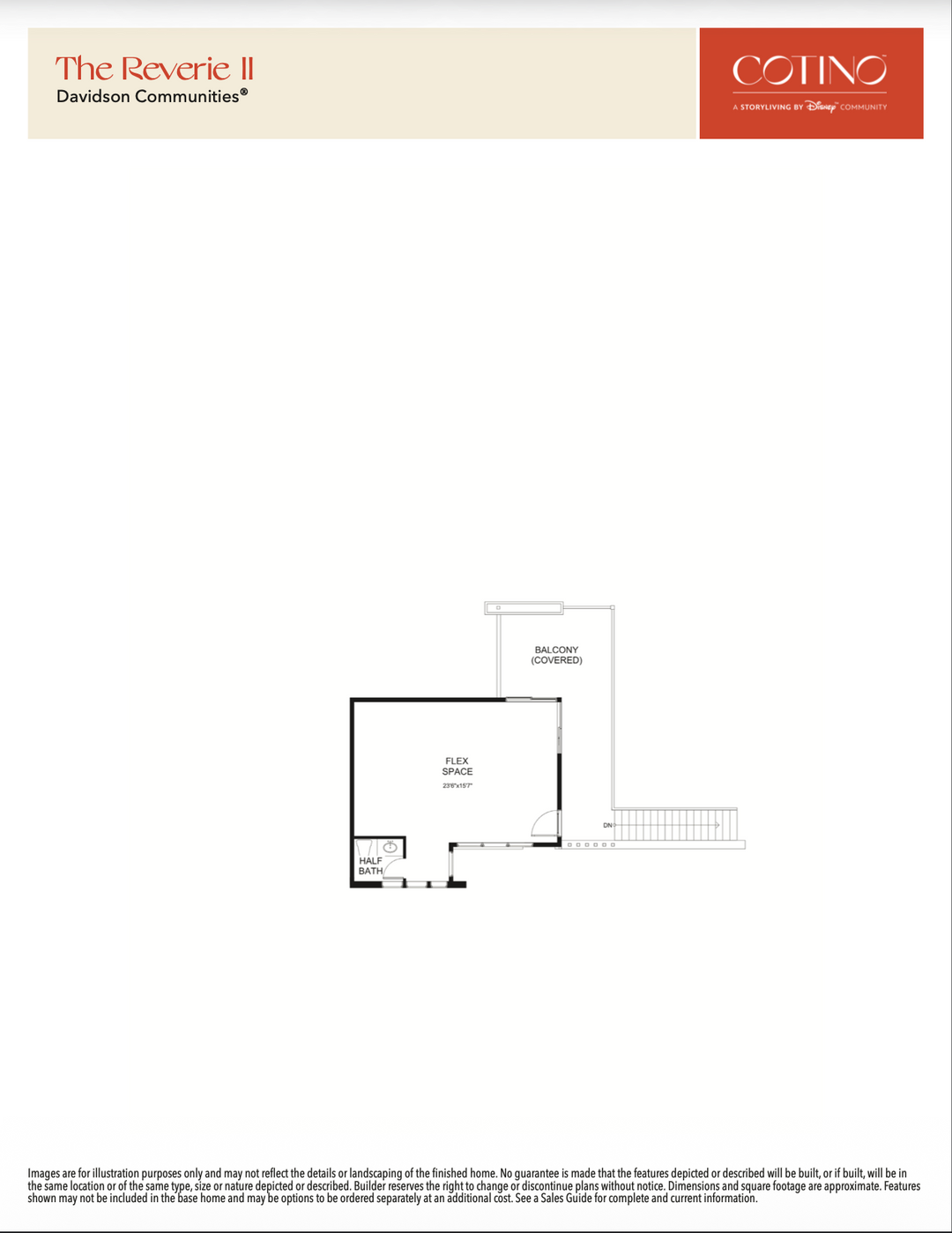 Reverie II Floor Plan | Cotino, Rancho Mirage CA (Disney)