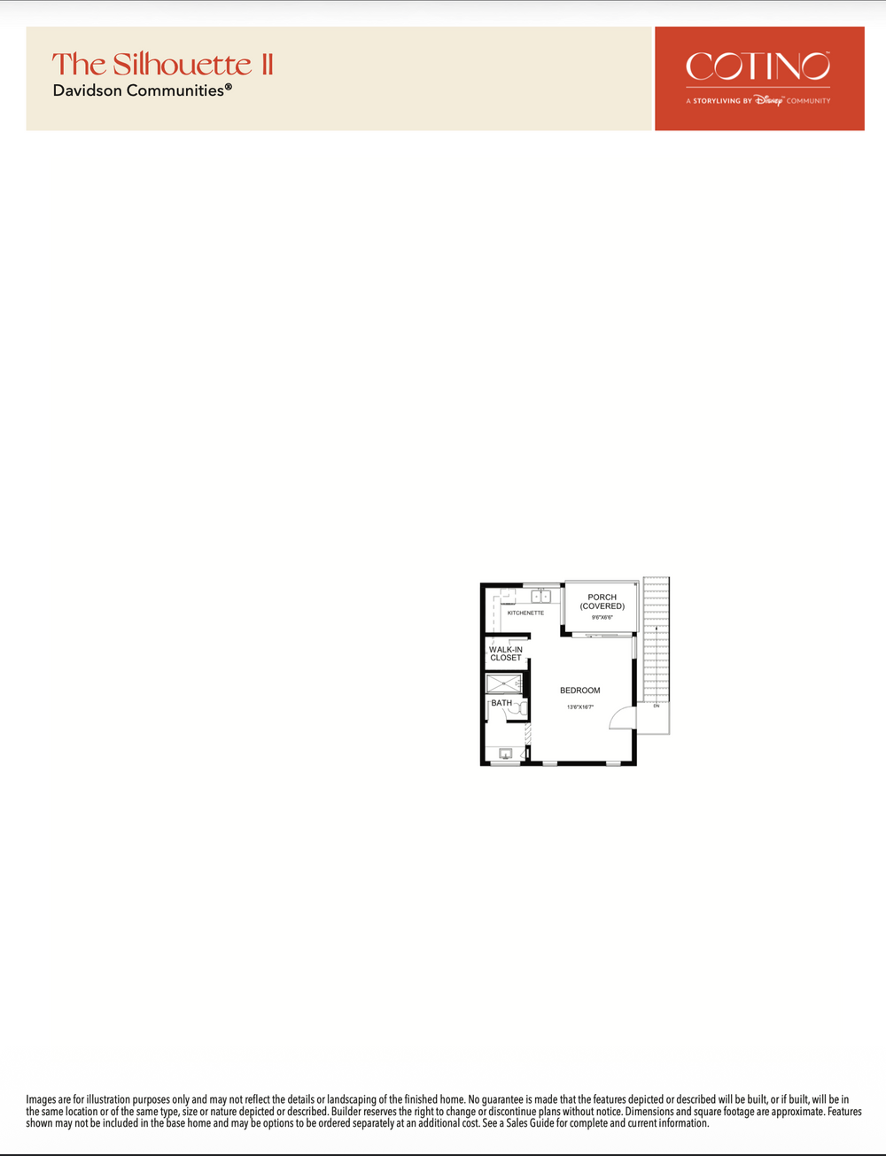 The Silhouette II Floor Plan | Cotino, Rancho Mirage CA (Disney)