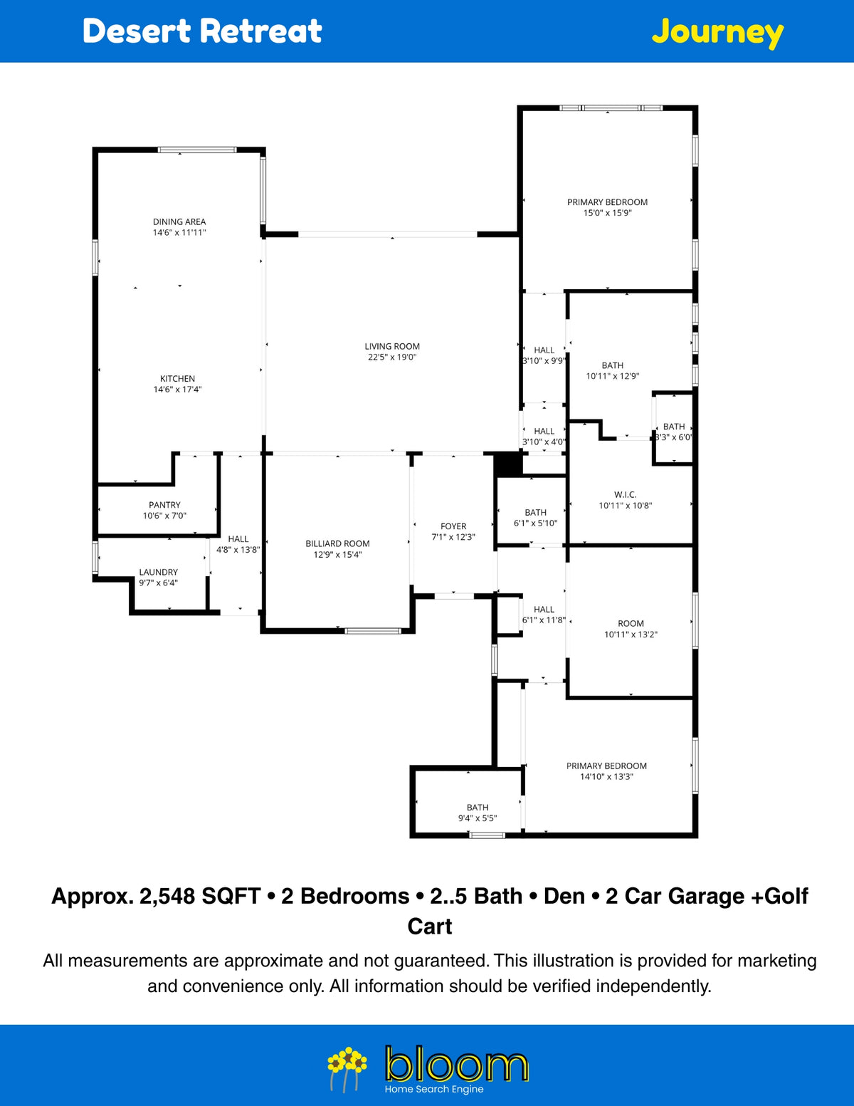 desert retreat floor plan journey. 2d layout.