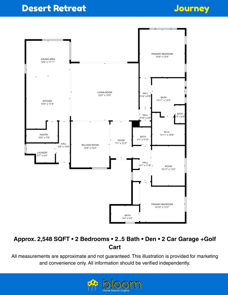 desert retreat floor plan journey. 2d layout.