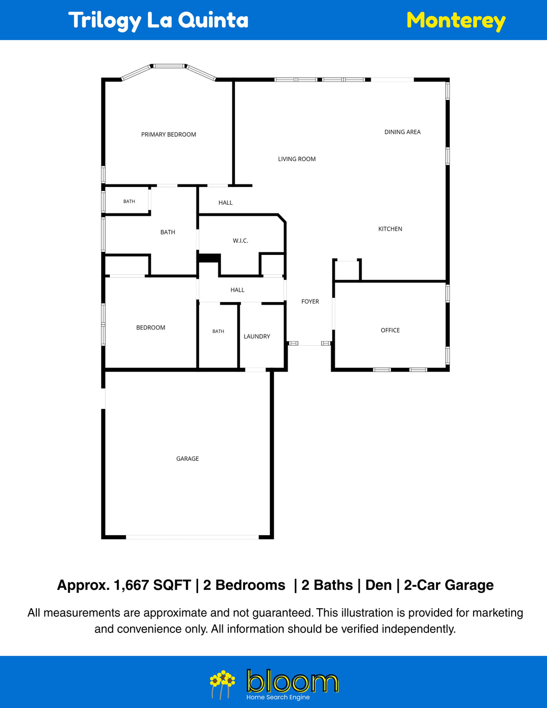 Monterey Floor Plan – Trilogy La Quinta, CA