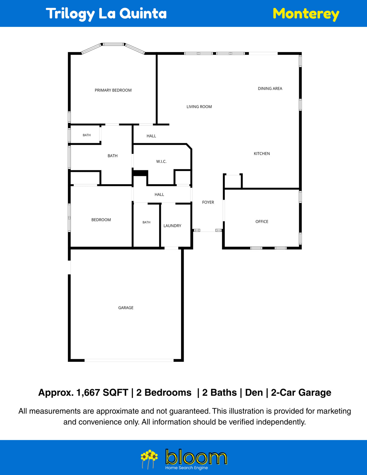 Monterey Floor Plan – Trilogy La Quinta, CA
