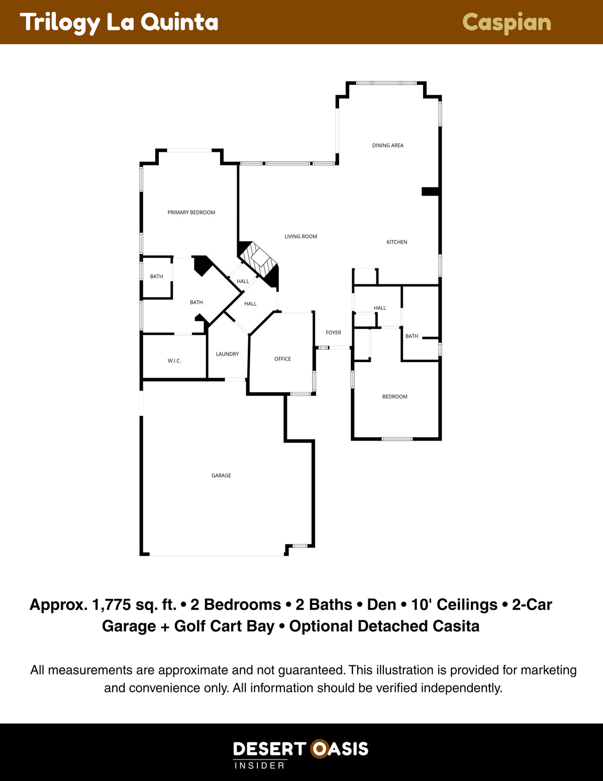 Caspian Floor Plan at Trilogy Golf Club, photograph 1