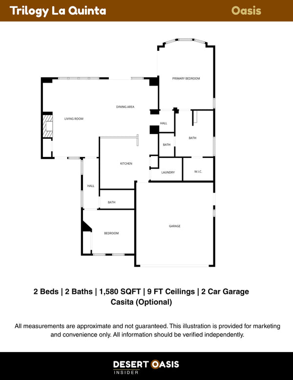 Oasis Floor Plan - Trilogy La Quinta, CA