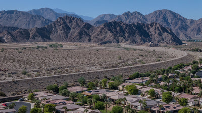 Aerial view of Coral Mountain and nearby La Quinta homes, September 30, 2026.