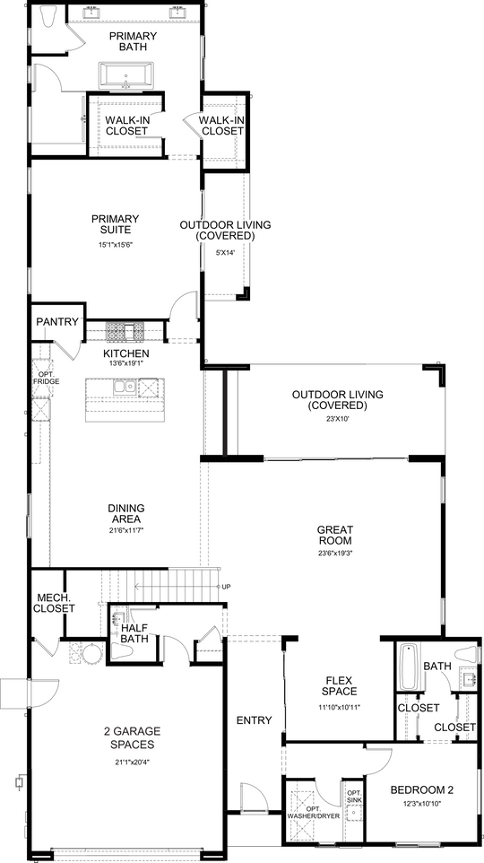 Aerion floor plan at Cotino, Rancho Mirage — first floor, official architectural drawing