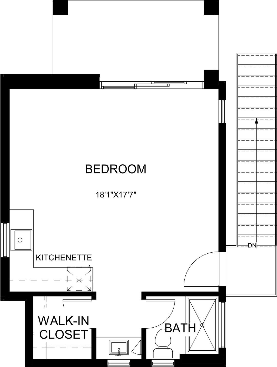 Canvas II floor plan at Cotino, Rancho Mirage — second floor, official architectural drawing