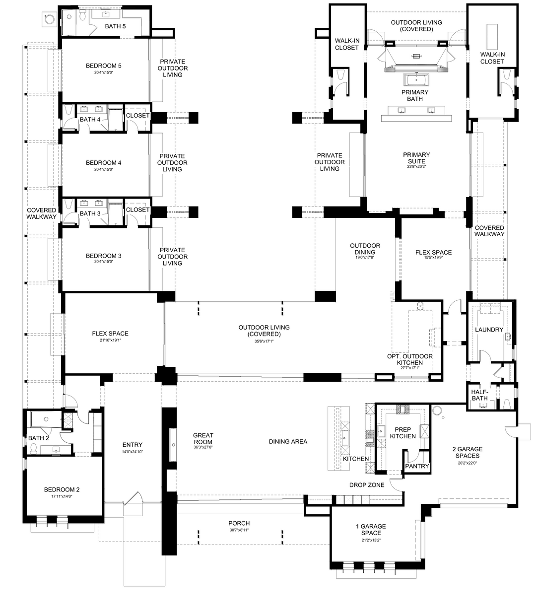 Season floor plan by Davidson Communities at Cotino, Rancho Mirage, California