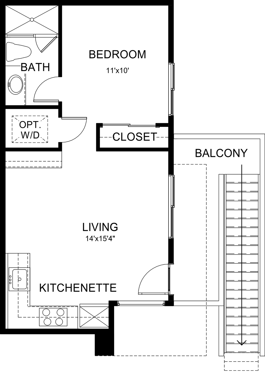Daybreak II second-floor plan by Woodbridge Pacific Group at Cotino, Rancho Mirage
