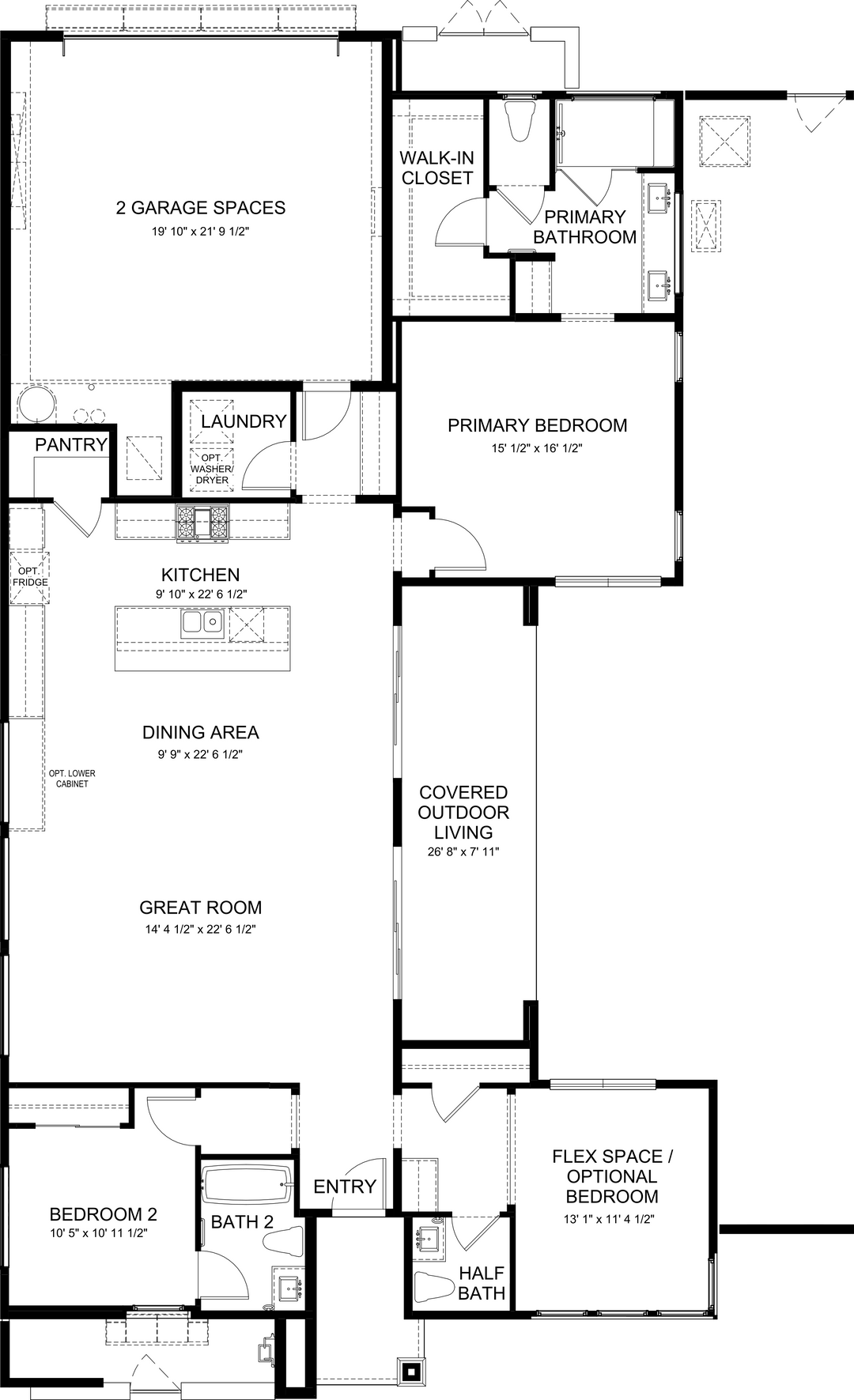 Hue floor plan at Cotino, Rancho Mirage — first floor, official architectural drawing