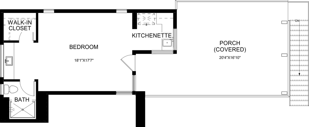 Lyric II floor plan at Cotino, Rancho Mirage — second floor, official architectural drawing
