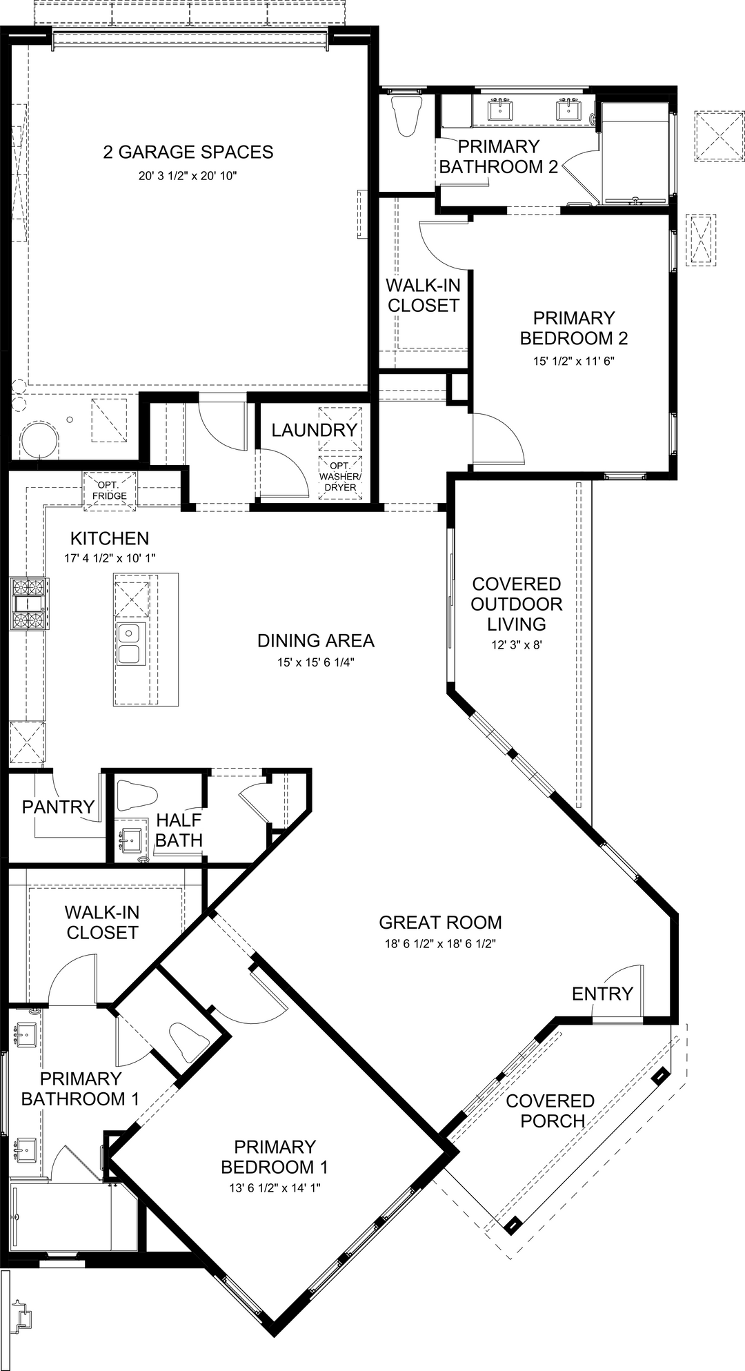 Tapestry floor plan at Cotino, Rancho Mirage — first floor, official architectural drawing
