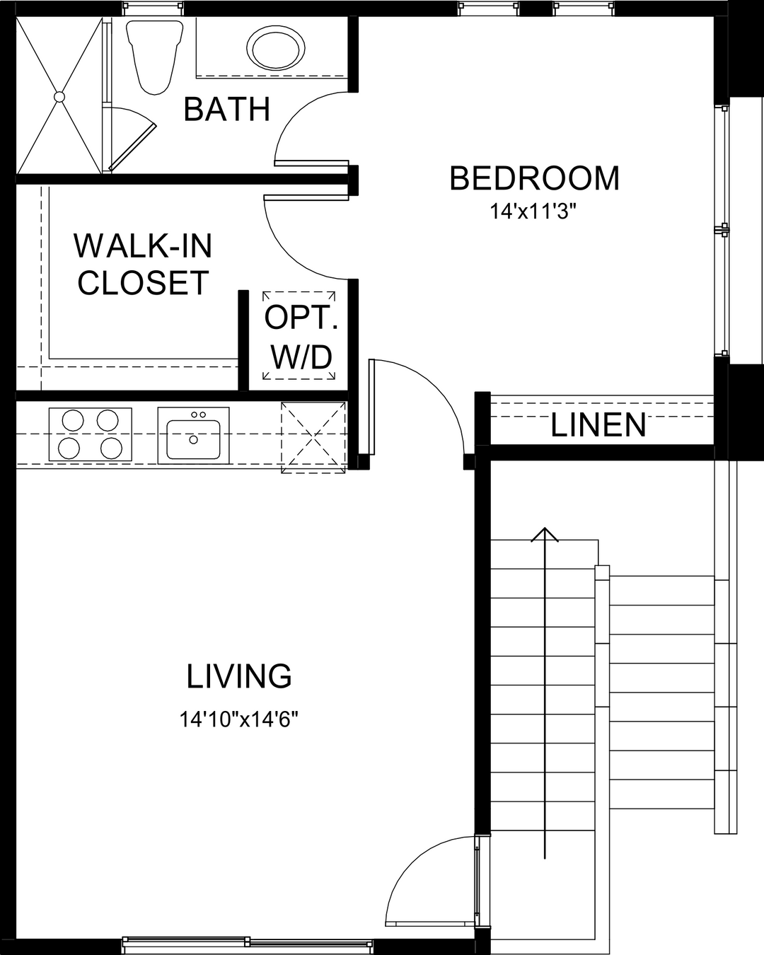 Westwind II second-floor plan by Woodbridge Pacific Group at Cotino, Rancho Mirage