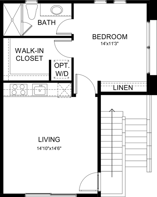 Westwind II second-floor plan by Woodbridge Pacific Group at Cotino, Rancho Mirage
