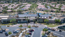The Outlook clubhouse entrance and arrival area at Del Webb Rancho Mirage, California