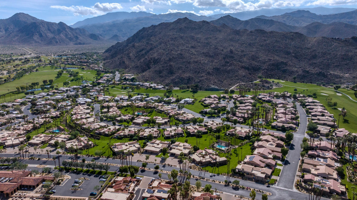 Ironwood Country Club homes and fairways beneath the Santa Rosa Mountains