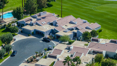 Ironwood Country Club homes around a cul-de-sac beside a fairway