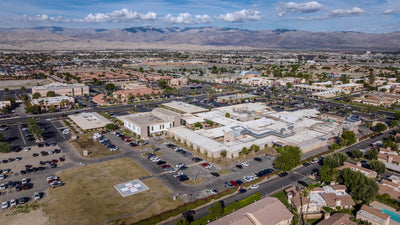Hospital campus and surrounding neighborhoods in Indio — Mark Miller, October 29, 2026