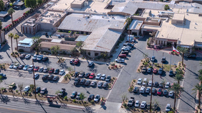JFK Memorial Hospital emergency entrance and parking areas — Mark Miller, October 29, 2026